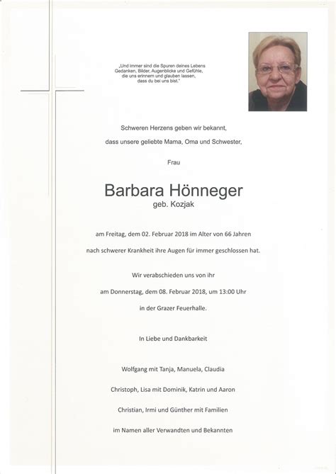 Parte F R Barbara H Nneger Pax Requiem