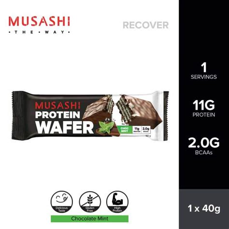 Musashi Protein Wafer Bar 40g For Muscle Recovery And Pre Workout Lazada