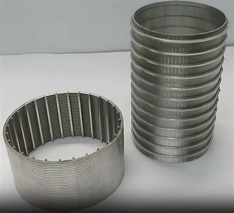 Customized Micron Slot Cylinder Stainless Steel Wedge Wire Screen