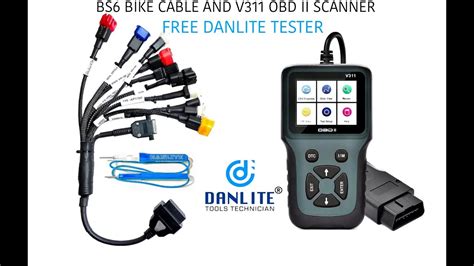 Danlite V311 OBD II Scanner With Bs6 Bike Scanning Cable Cash On