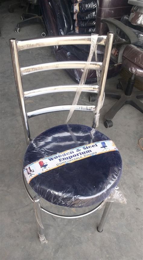 Silver Stainless Steel Cafeteria Chairs At Best Price In Moradabad ID