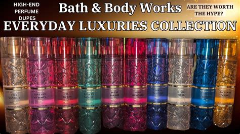 Review New Everyday Luxuries Collection High End Perfume Dupes Bath