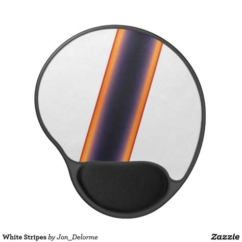 White Stripes Gel Mouse Pad | Zazzle | White stripe, Mouse pad, Gel