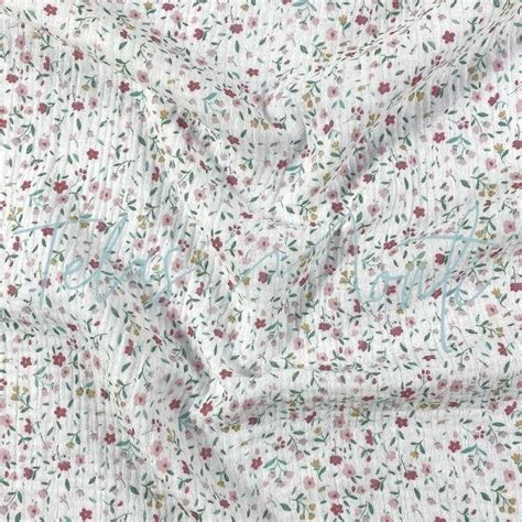 Tela Muselina Flor Nude