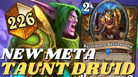 Win Rate Taunt Druid Hearthstone Youtube