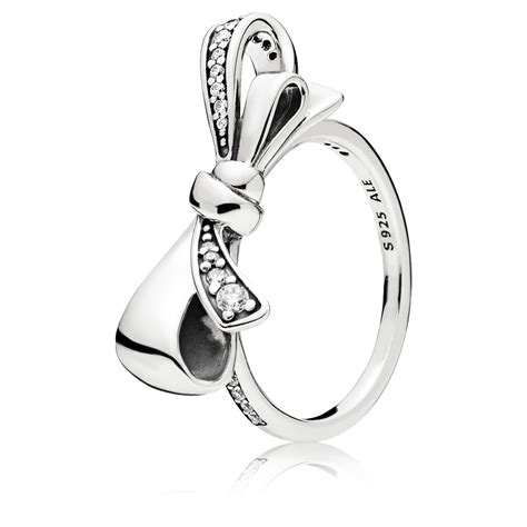 Bague Noeud Resplendissant Pandora Bague Sur Look Or