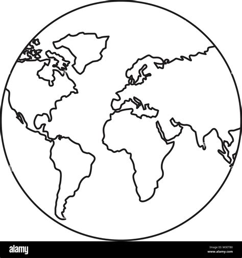 Printable Globe Map Of The World - Emilie Nicolette