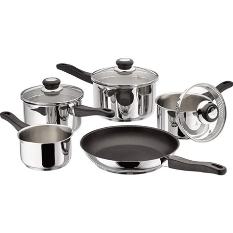 Judge Vista Piece Stainless Steel Draining Saucepan Set Jarrolds