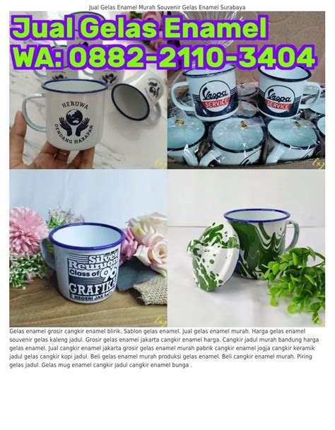 PPT ౦88ᒿ ᒿ11౦ З4౦4 WA Gelas Enamel Souvenir Cangkir Seng Jadul