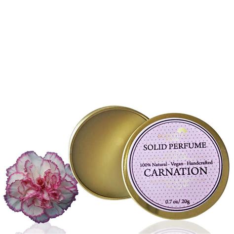 Carnation Solid Perfume Organic Carnation Perfume Bar Vegan | Etsy