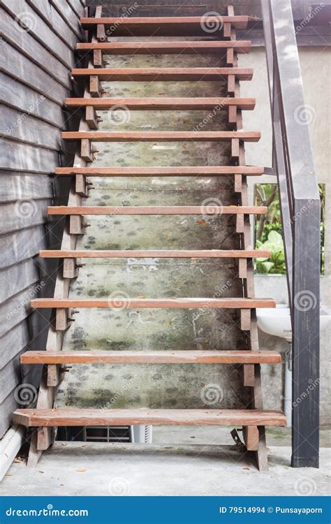 Wooden Stairs In Coffee Shop Stock Photo Image Of Stair Adventure