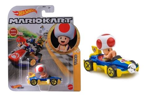 Hot Wheels Mario Kart Toad Mach 8 Vehículo Envío gratis