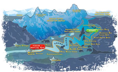 Snake River Grand Teton National Park Map