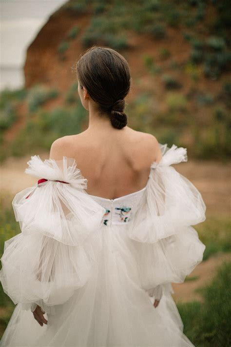 Detachable Bridal Sleeves Juliet Puffs Tulle Puff Removable Etsy