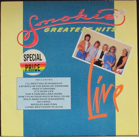 Пластинка Greatest Hits Live Smokie. Купить Greatest Hits Live Smokie ...