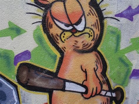 GARFIELD GRAFFITI DETAIL — Stock Photo © Premuda #12586848