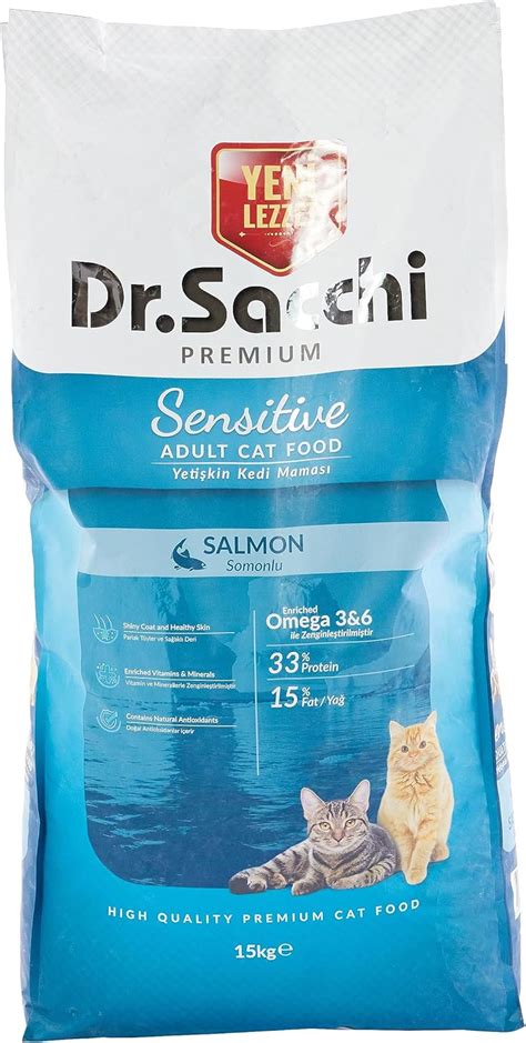 Dr Sacchi Premium Sensitive Kuru Kedi Mamas Somonlu Yeti Kin Kg