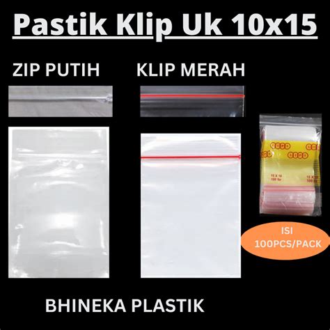 Jual Kantong Plastik Klip Uk X Cm Plastik Zipper Lock Plastik