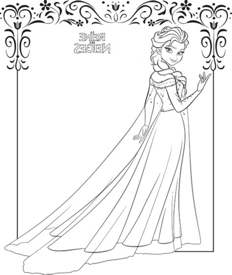 Incroyable Jolie Coloriage Elsa Reine Des Neiges Images Idee De