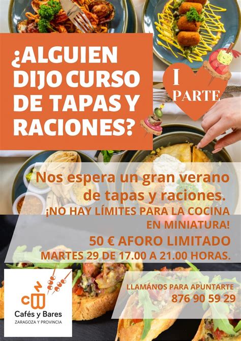 Curso De Tapas Y Raciones En Asociaci N De Caf S Y Bares