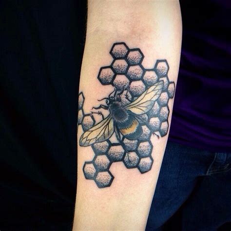 Bee Honeycomb Tattoo Honeycomb Tattoo Tattoos For Women Bee Tattoo