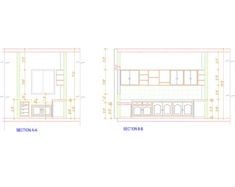 Disegno Della Sezione Architettonica Della Cucina Dwg Thousands Of