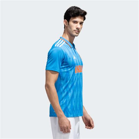 Adidas India Cricket Odi Fan Jersey Blue Adidas India