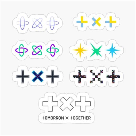 Sticker Txt Tomorrow By Together Stickers Logo All Era Songs Txt