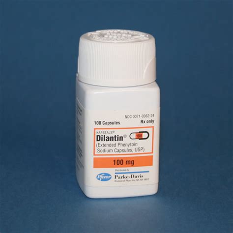 Dilantin 100mg 100 Capsules Bottle McGuff