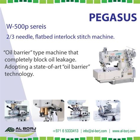 Pegasus W500 Series 2 3 Needle Flatbed Interlock Stitch Machine Oil Barrier That Complete