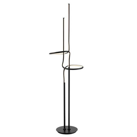 Jonathan Y Sketch 64 In Black Minimalist Dimmable Metal Integrated Led