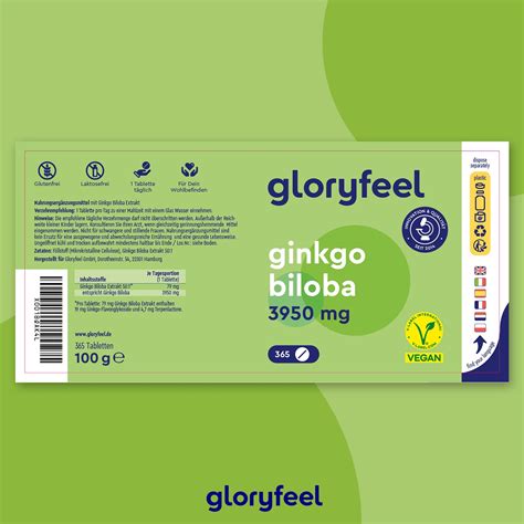 Gloryfeel Ginkgo Biloba Extrakt Tabletten St Shop Apotheke