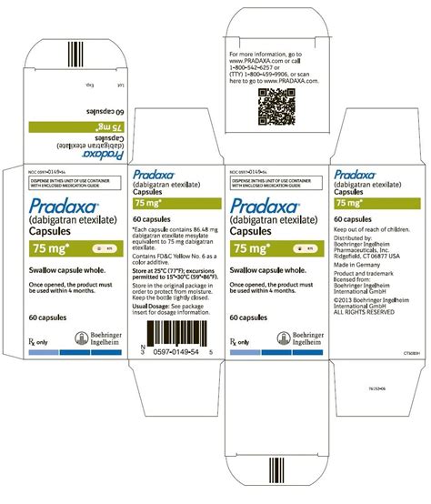 Pradaxa Fda Prescribing Information Side Effects And Uses