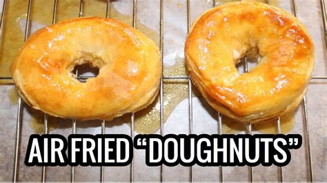 Canned Biscuits Into Air Fried Doughnuts Youtube