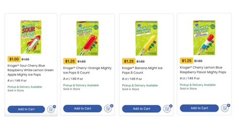 Kroger Brand Mighty Ice Pops Are As Low As 1 00 At Kroger Kroger Krazy