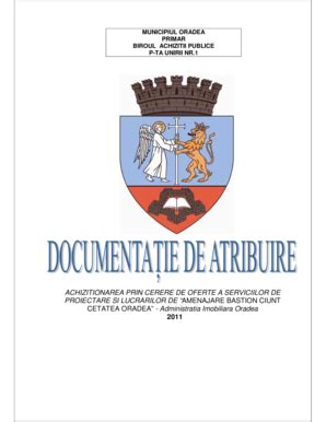 Fillable Online Documentatia De Atribuire AIO Bastion Ciunt OAR