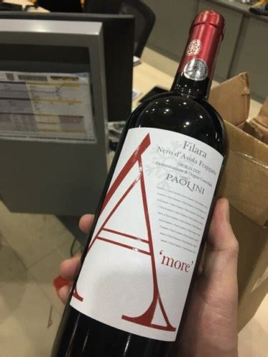 Cantine Paolini Amore Filara Nero D Avola Frappato Vivino United States