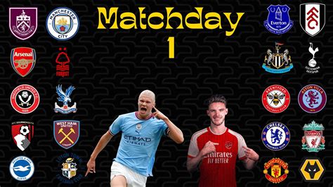 Premier League Matchday 1 Predictions YouTube