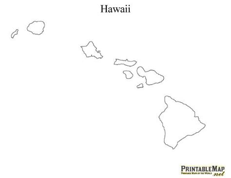 Hawaiian Islands Map Printable | Cities And Towns Map