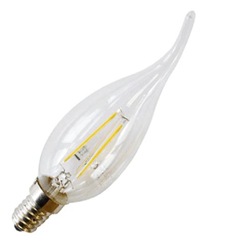 V Tac Led Bulb W Filament Patent E Candle Flame Warm White Sku