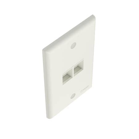 Panduit 2 Port Single Gang Flush Mount Face NK2FNIW Zoro