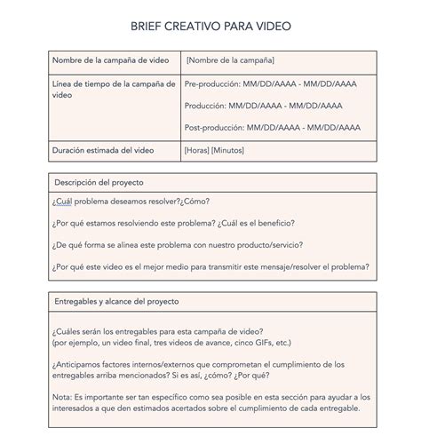 Brief de diseño qué es cómo crearlo ejemplos