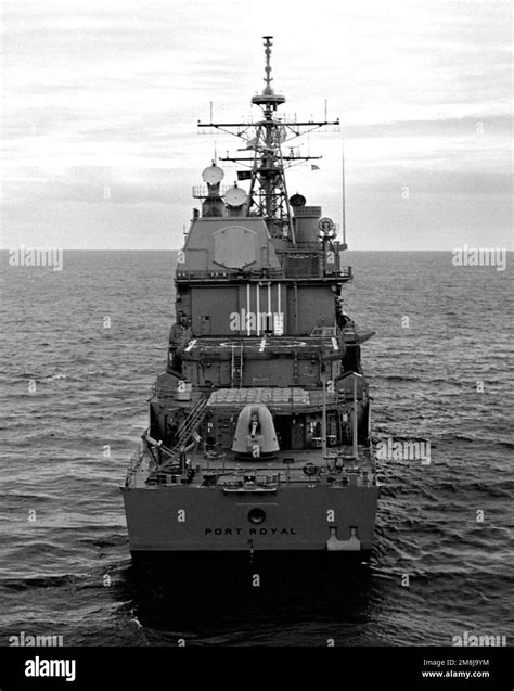 A Stern On View Of The Guided Missile Cruiser Uss Port Royal Cg 73