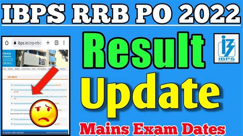 Ibps Rrb Po Result Update Rrb Po Result Rrb Po Mains Exam