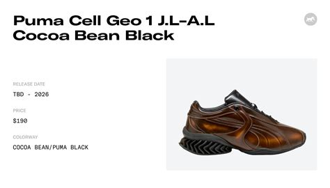 puma cell geo  jl al cocoa bean black   release info