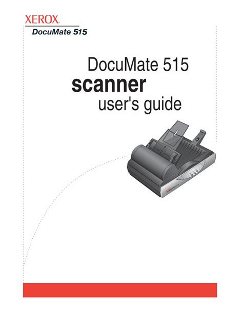 Pdf Documate Scanner User Guide Documate Scanners From Xerox