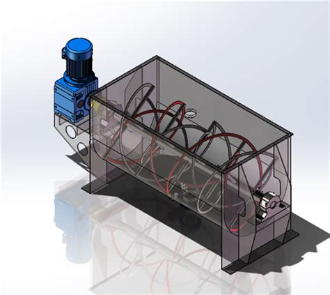 螺带混料机（混合机）3d模型下载solidworks模型 制造云