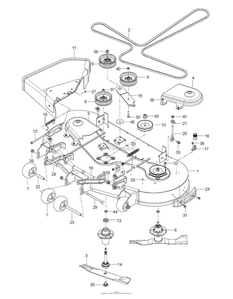 Husqvarna Inch Mower Deck Diagram