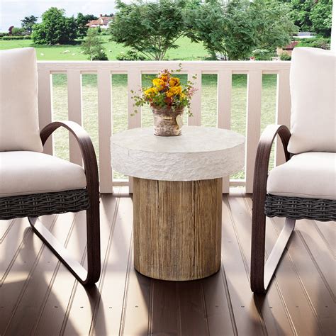 Cosiest Outdoor Medium Side Table Patio Coffee Table Inches