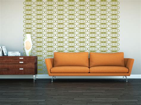 Mid Century Modern Wall Decal, Retro Decal, Geometric Wall Decals, Retro Wall Decor, Modern ...